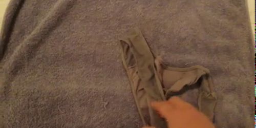 jerking on used panties