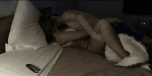 Couple fucks in the bedroom