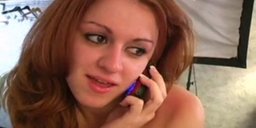 Blowjob porn from cheap motel with redhead blowjob slut