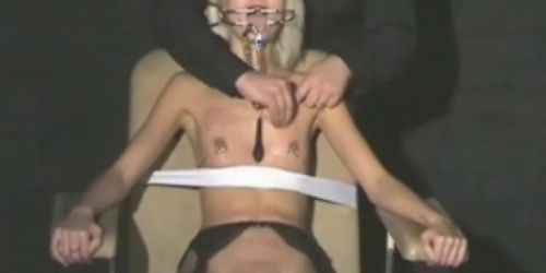 Blonde bondage babe Wynter tortured and humiliated