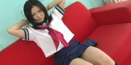 Young Kokone plays with her wet vag on cam