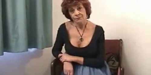 Redhead Granny Milf Blowjob