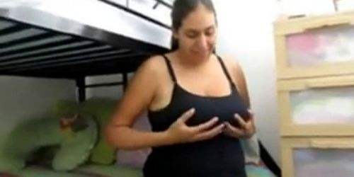 Huge BOOBS and areolas breastfeeding hubby