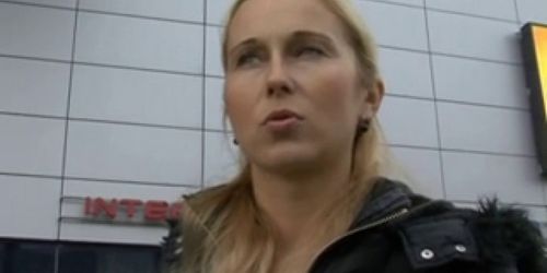 CZECH STREETS - Blonde MILF Picked up on Street