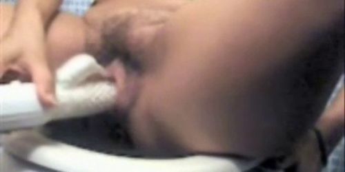 Hairy mom masturbating in toilet !