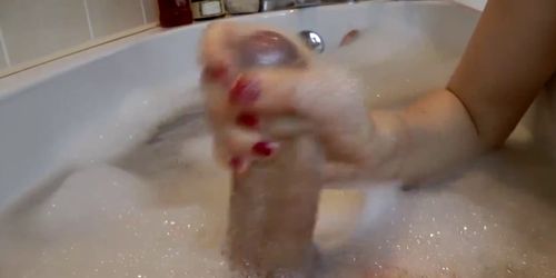 Bathtub Handjob