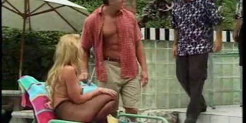 Hot Bridgette Kerkove Poolside Banging