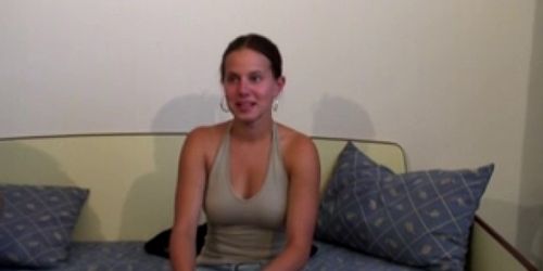 cute big boob french girls first anal casting