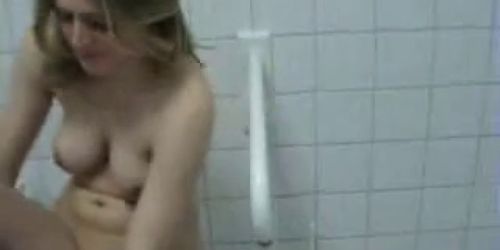 horny teen fucking in toilet