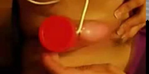 Wife having fun with sex toy