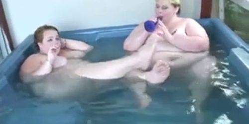 Two SSBBWs Playing With Each Other In Pool