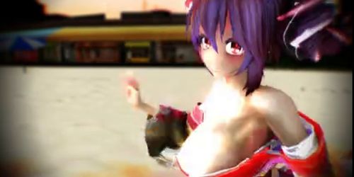 MMD Big Boobs Touhou Dance