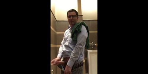 DL Latino Drinks Hung White Nerd Cum RestRoom