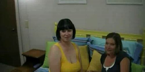 Horny Fat Chubby Lesbians having fun and Feet playing