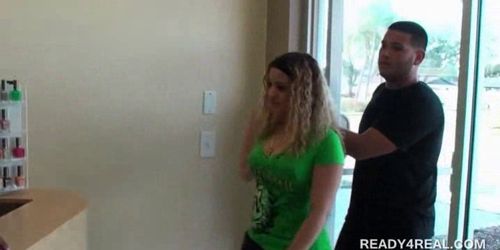 Two teen cuties talked into fucking for cash