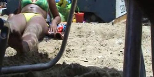 Morena at the beach