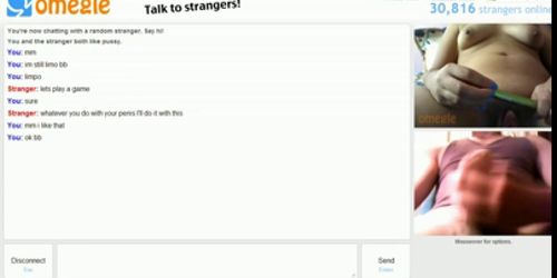 Omegle girl toys pussy