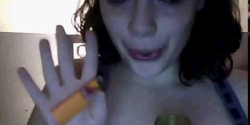 smoking girl get horny