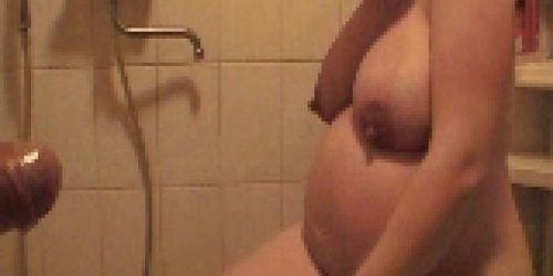 pregnat chubby wife suck small dick