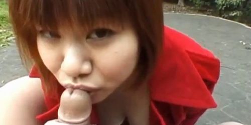 Miyuki Hashida sucks boner on streets