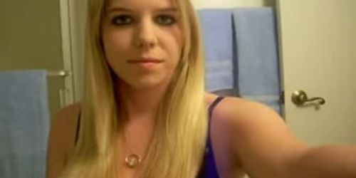 hot blonde makes juicy video part 1