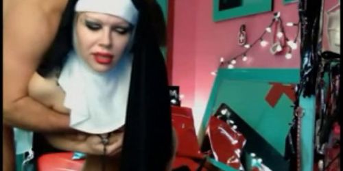 Femdom Nun Starla Plays With An Alpha Bull