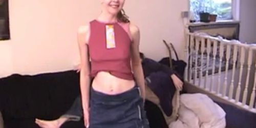 Slim girl takes huge dick inside her and blowjob for he