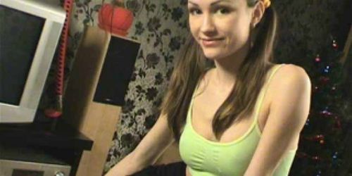 Skinny Teen Fucked and Cum Eating