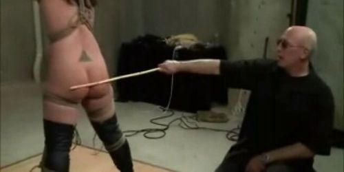 Bound And Getting A Caning