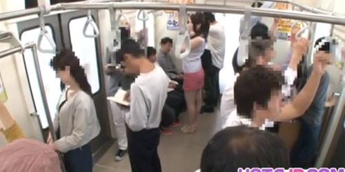 Train Turns Into A Wild Blowjob Orgy