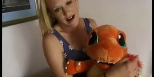 Blond teen sucks cock and fucked