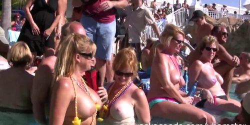 naked pool party key west florida real vacation video