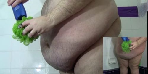 Fat guy in the shower #4