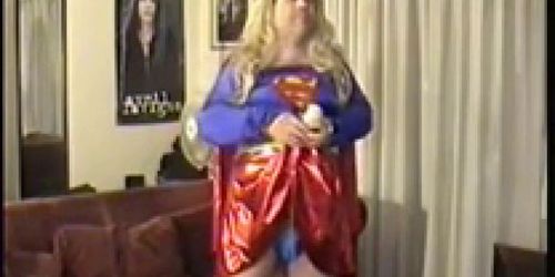 Crossdressing as supergirl