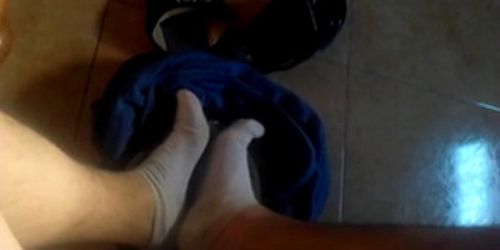 socks fetish cum