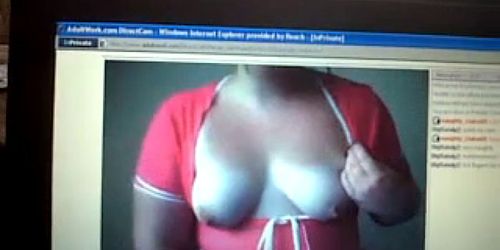 Sexy cam fun with a chubby escort girl