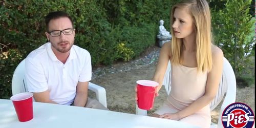 An awesome outdoor fuck with horny slut Rachel James