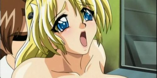 Huge titted hentai blondie