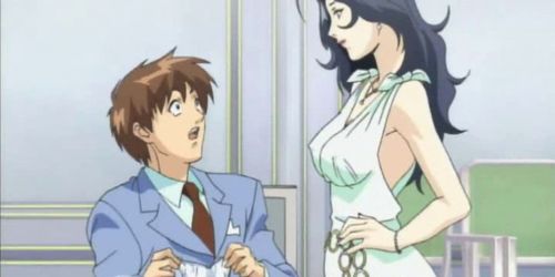 Hentai cougar plays the seductress and gets fucked