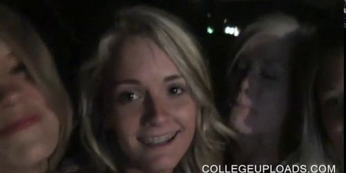 College blondes having a lesbo gangbang