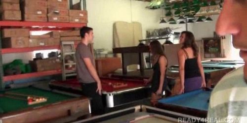Seducing Teen Fucked Hardcore In 3some For Cash