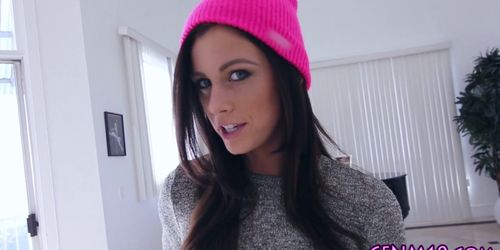 Teen amateur pov licking