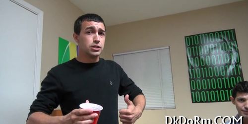 Sexy hunk enjoys a hand job