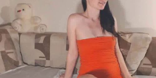 Slim Sexy Babe Loves Masturbation Show