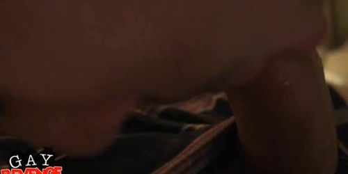 Gay jerks off long hard dick