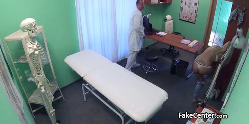 Blonde fucks doctor in hospital