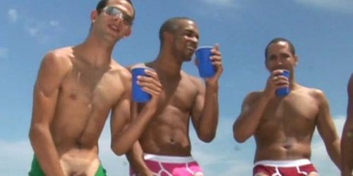 Gay with big balls fucks ass