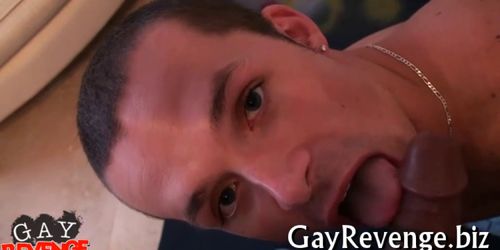 Gay sucks cock licks balls