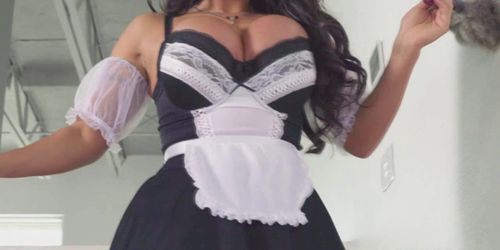 August Taylor is a busty maid