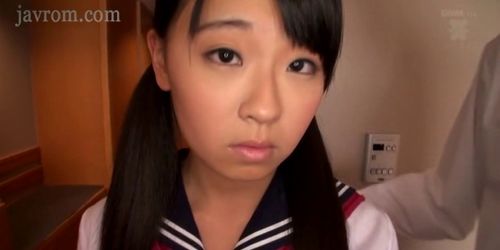 Japanese schoolgirl Airi Sato banged by older male